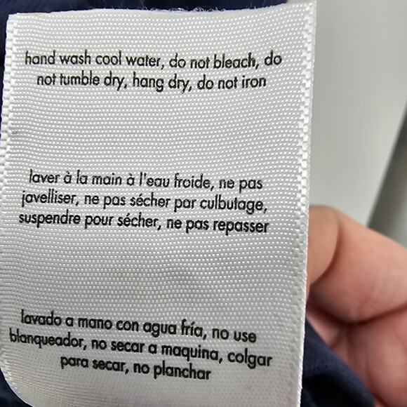 Revolve Weworewhat Womans size S Cropped Half Zip Pullover Jacket Navy Blue NEW - Picture 6 of 7